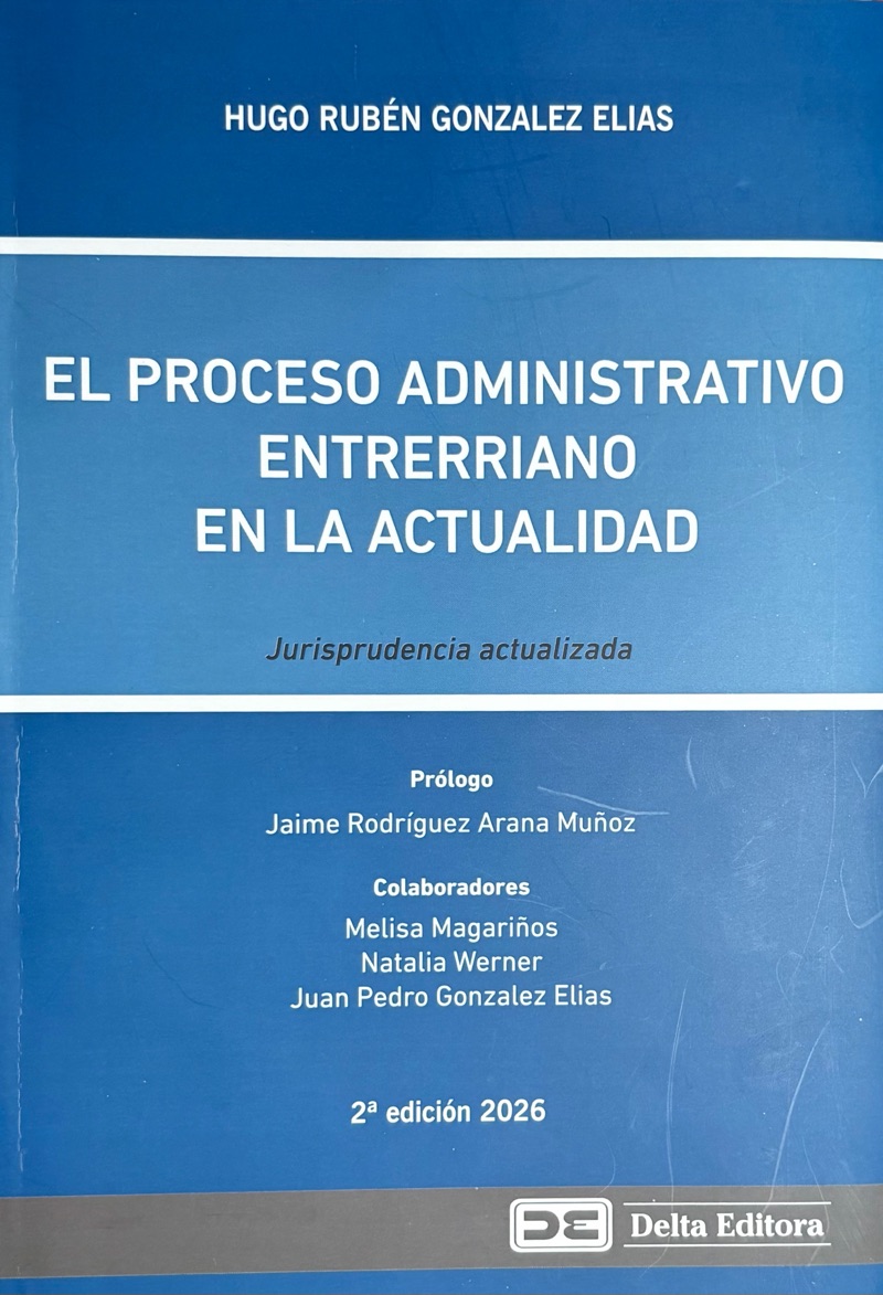 Tapa de «El proceso administrativo entrerriano en la actualidad»